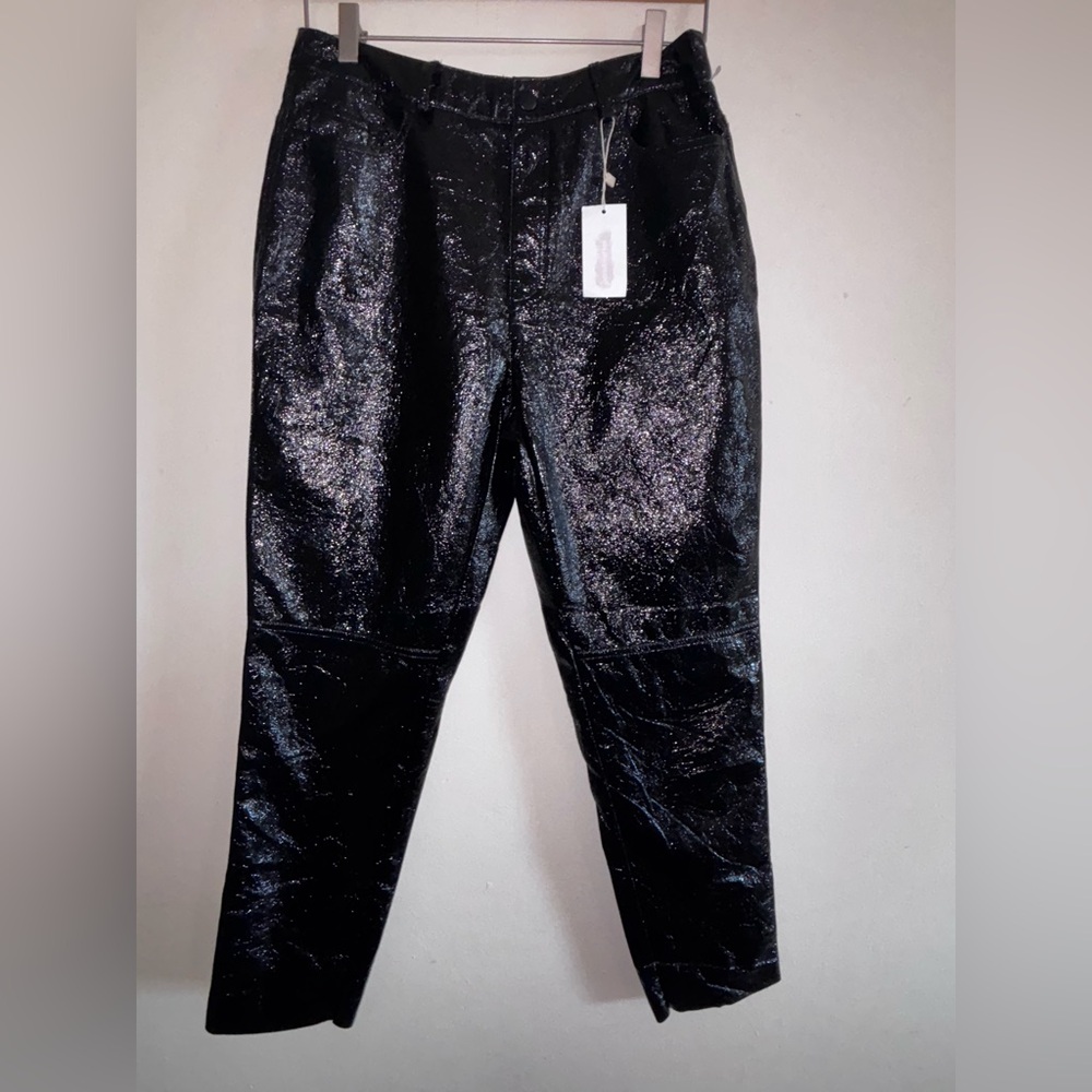 Stradivarius Black Straight Leg Pants